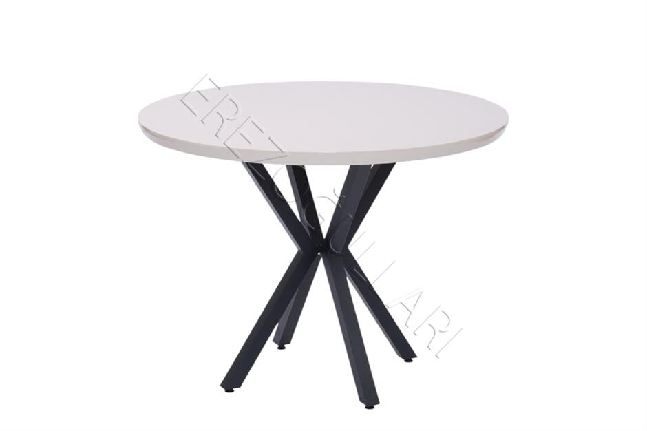 Göksu Yuvarlak Lak Panel Mutfak Masası 100cm