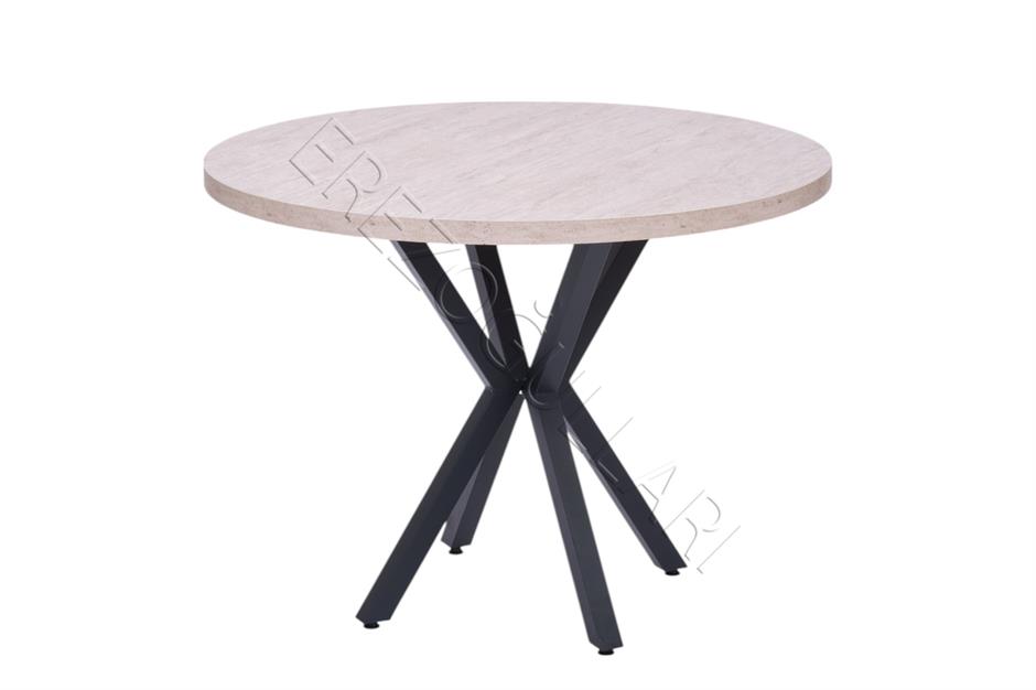 Göksu Yuvarlak Lak Panel Mutfak Masası 100cm