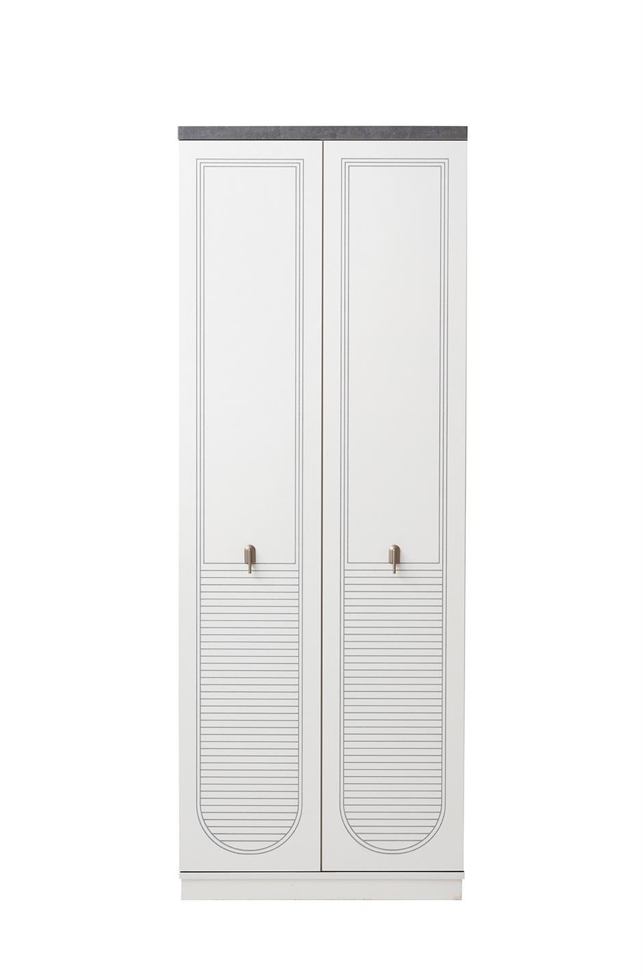 İrem Kapaklı Asklıklı 2 Kapaklı Gardrop 80x60x215cm
