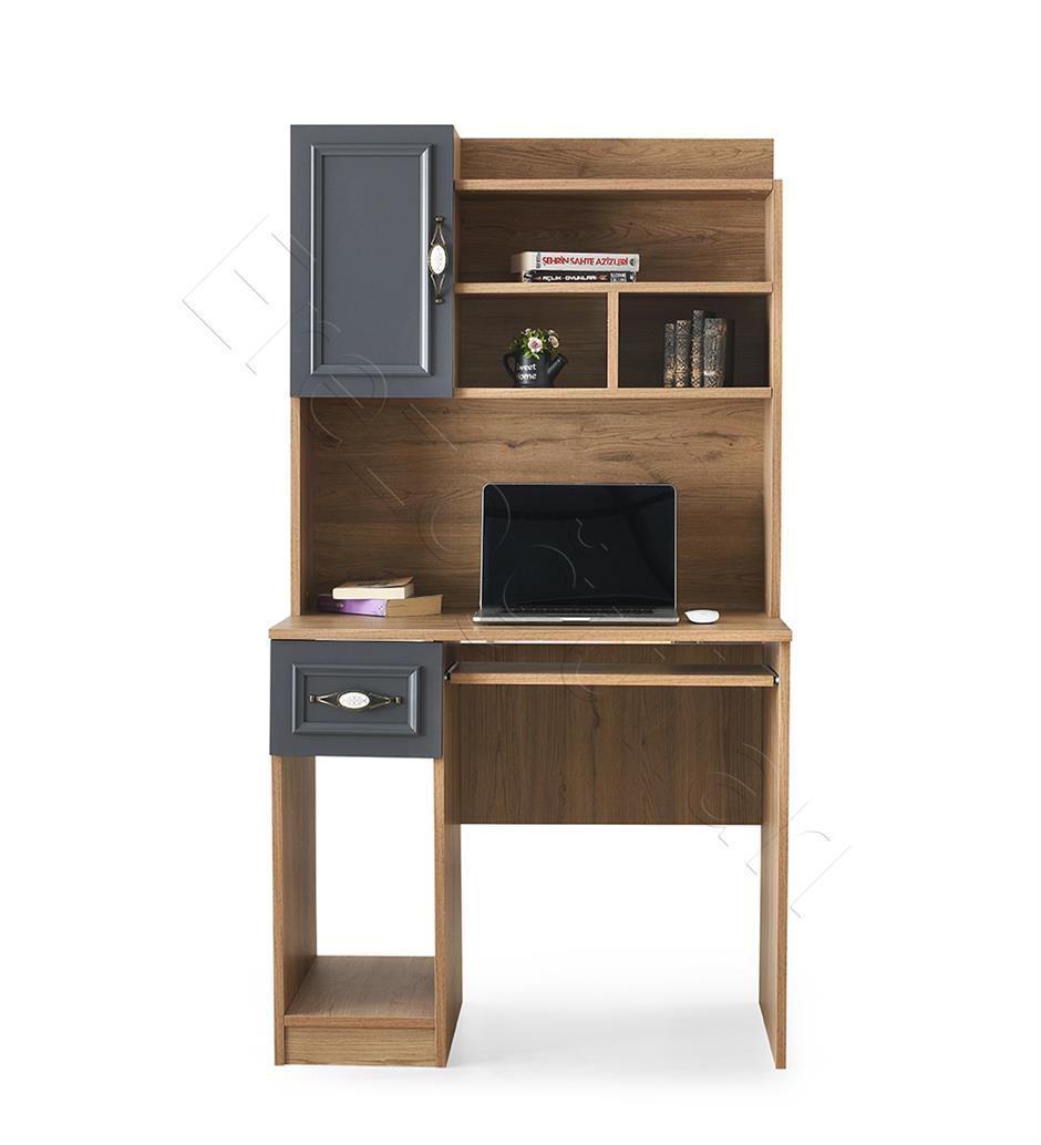 Irmak Çekmeceli Kitaplıklı Çalışma Masası 90x60x167cm