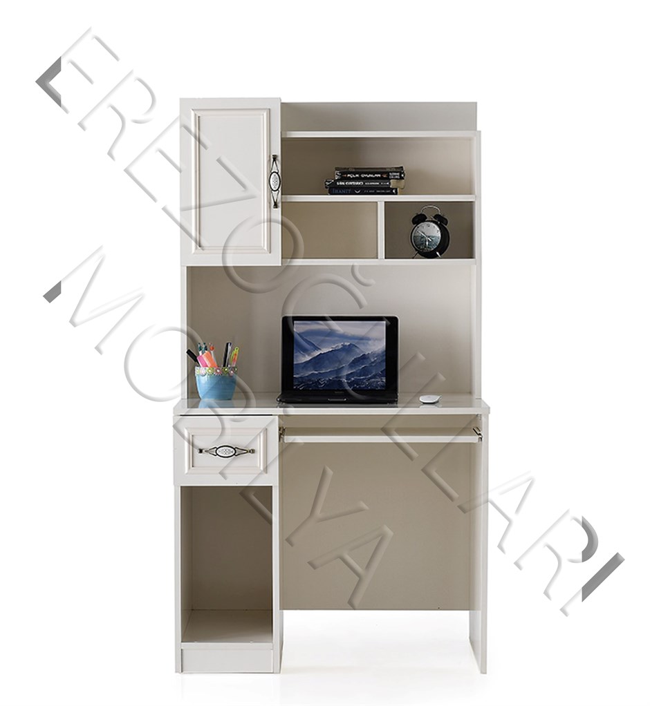 Irmak Çekmeceli Kitaplıklı Çalışma Masası 90x60x167cm