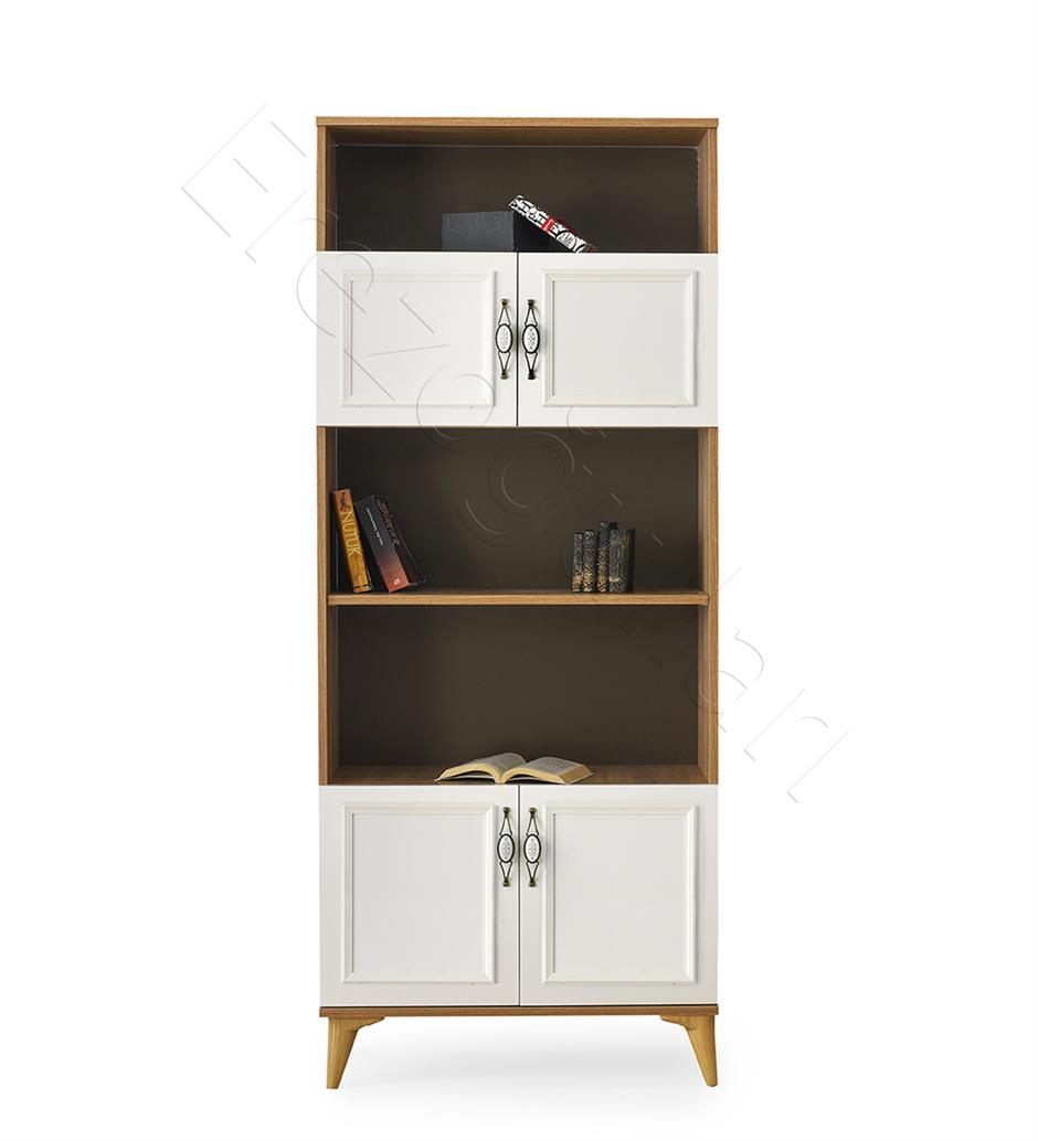 Irmak Dolaplı 5 Raflı Kitaplık 80x30x195cm