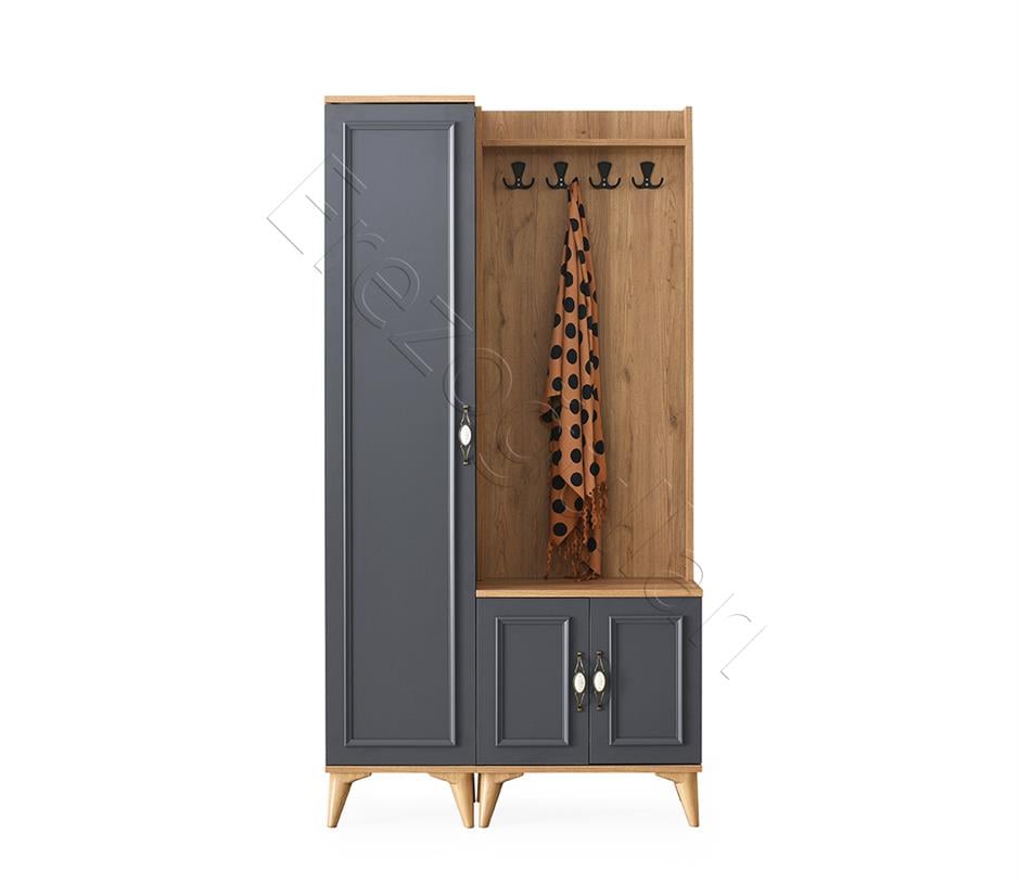 Irmak Portmanto Askılık Ayakkabılık Aynalı 100x37x195