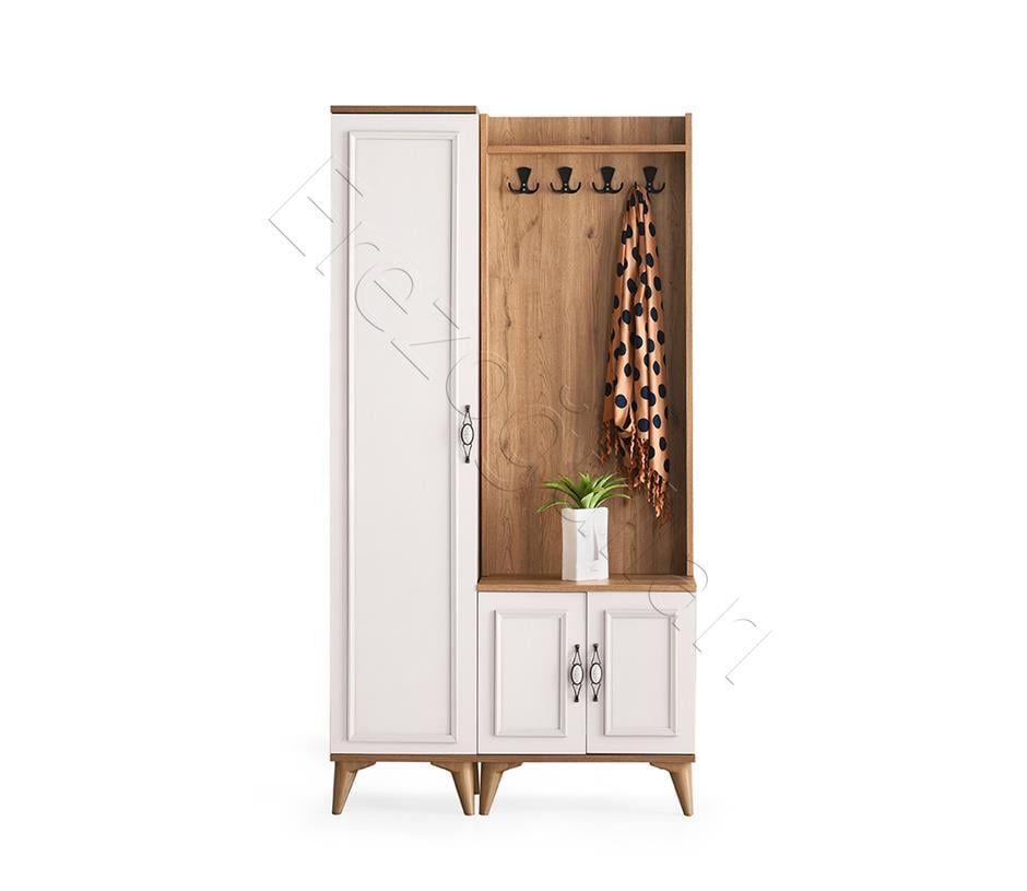 Irmak Portmanto Askılık Ayakkabılık Aynalı 100x37x195