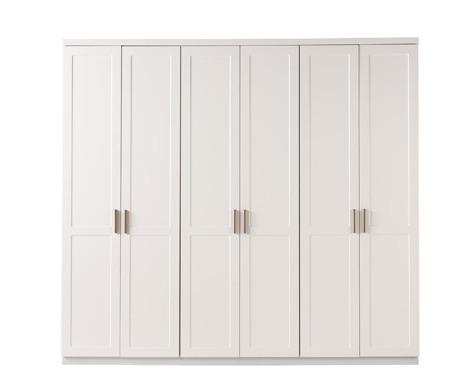 Liora %100 MDF 6 Kapaklı Modern Dolap