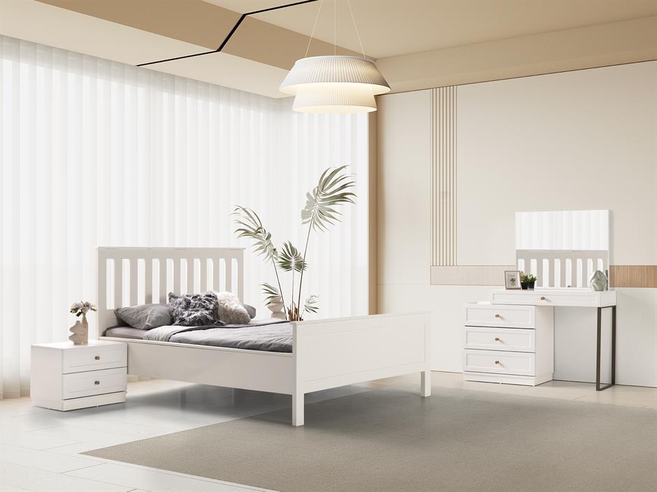 Liora %100 MDF 6 Kapaklı Modern Yatak Odası Takımı