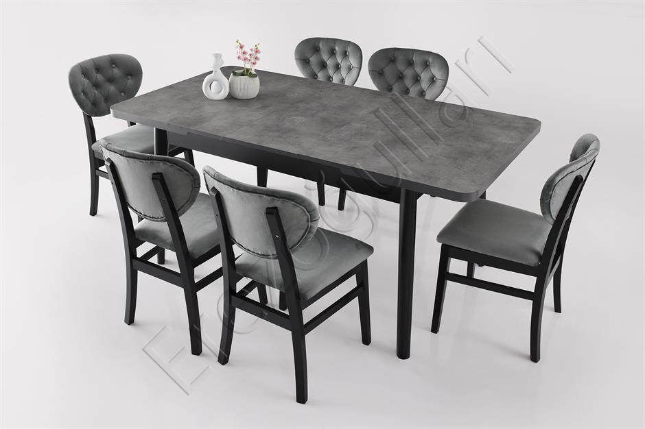 Lotus Açılır MDF Yemek Mutfak Masası 90x140cm