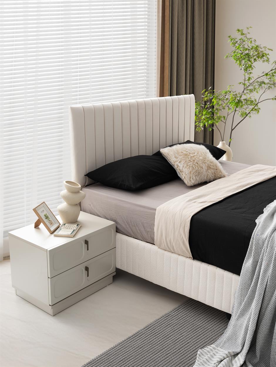 Malta %100 MDF 6 Kapaklı Modern Yatak Odası Takımı Başlıklı