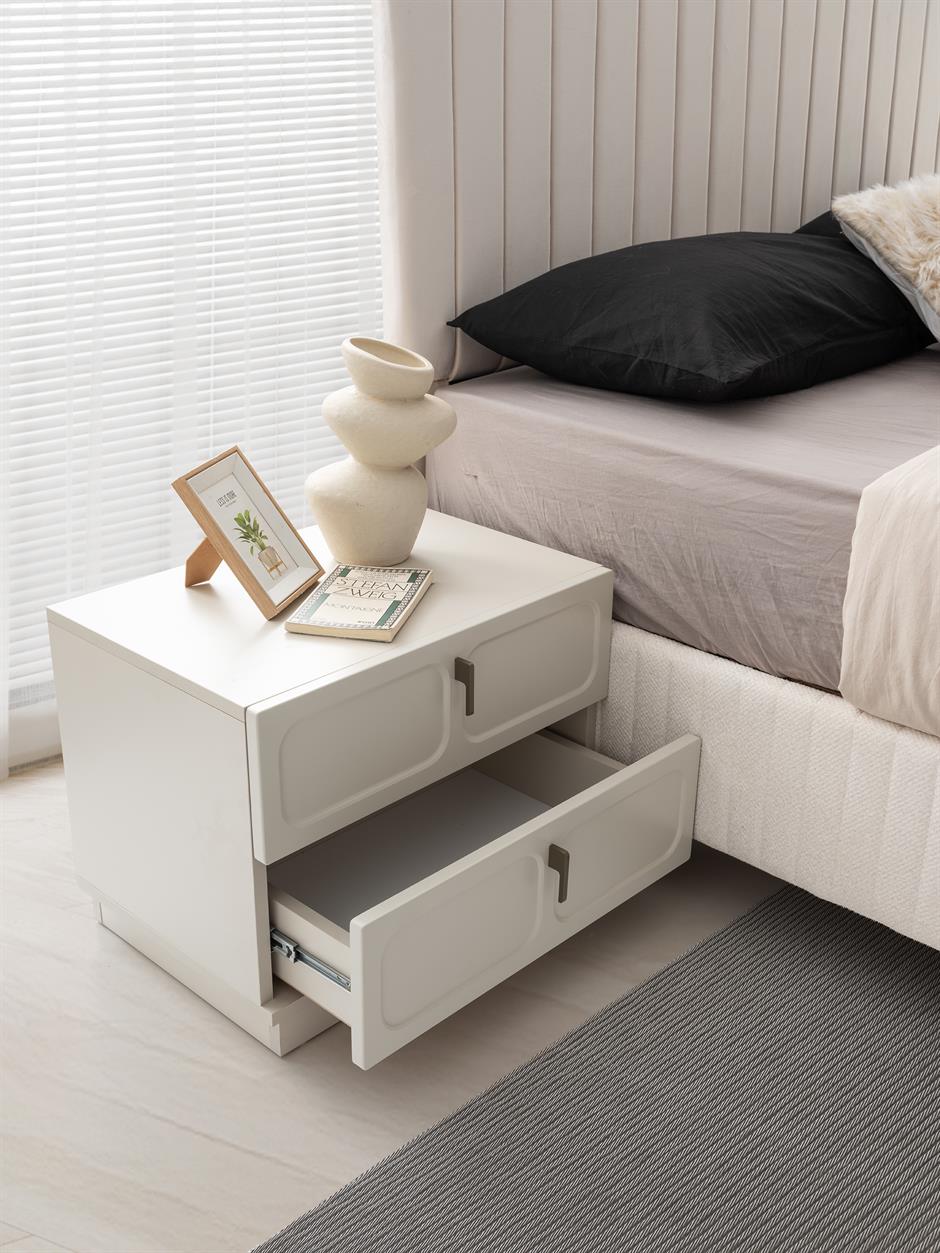 Malta %100 MDF 6 Kapaklı Modern Yatak Odası Takımı Başlıklı