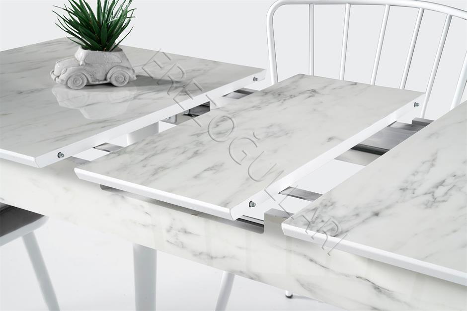 Melisa Buse MDF Açılır Mutfak Masa Takımı 60x100