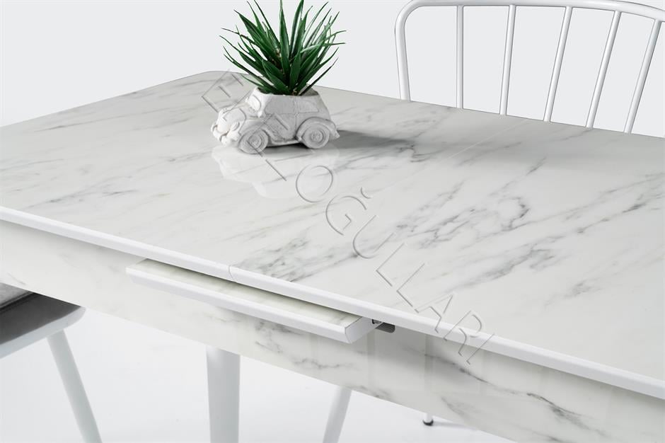 Melisa Buse MDF Açılır Mutfak Masa Takımı 60x100