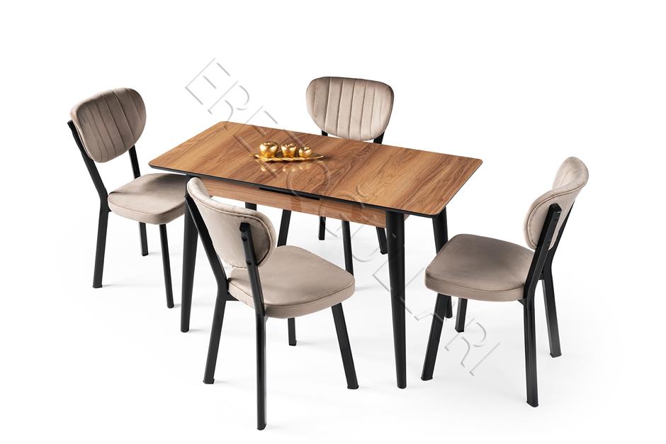 Melisa Star MDF Açılır Mutfak Masa Takımı 60x100