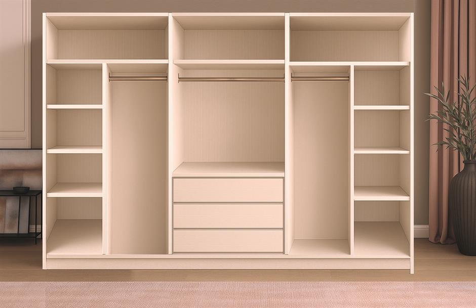 Mira %100 MDF 6 Kapaklı Modern Yatak Odası Takımı Başlıklı