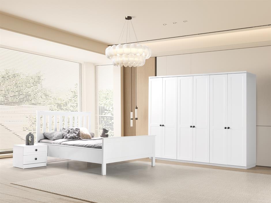 Natura %100 MDF 6 Kapaklı Modern Yatak Odası Takımı