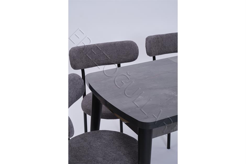 Nehir Alfa Lak Panel Açılır Mutfak Masa Takımı 75x130cm