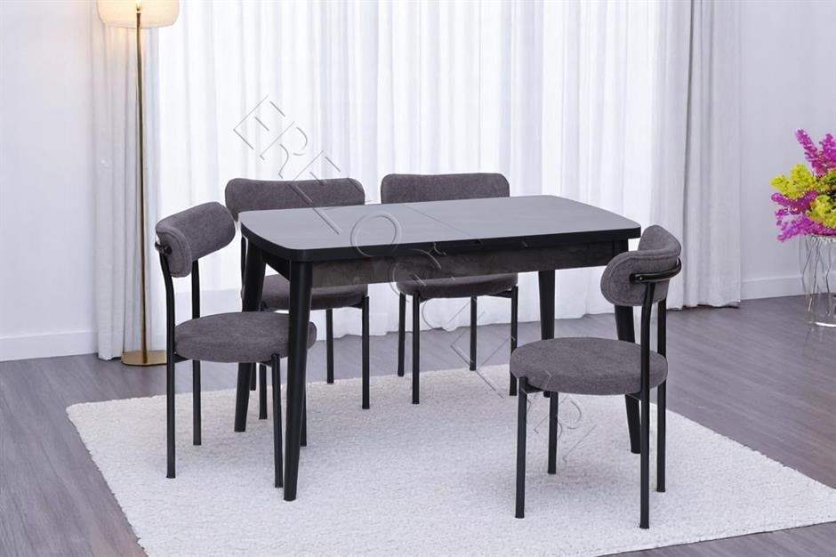 Nehir Alfa Lak Panel Açılır Mutfak Masa Takımı 75x130cm