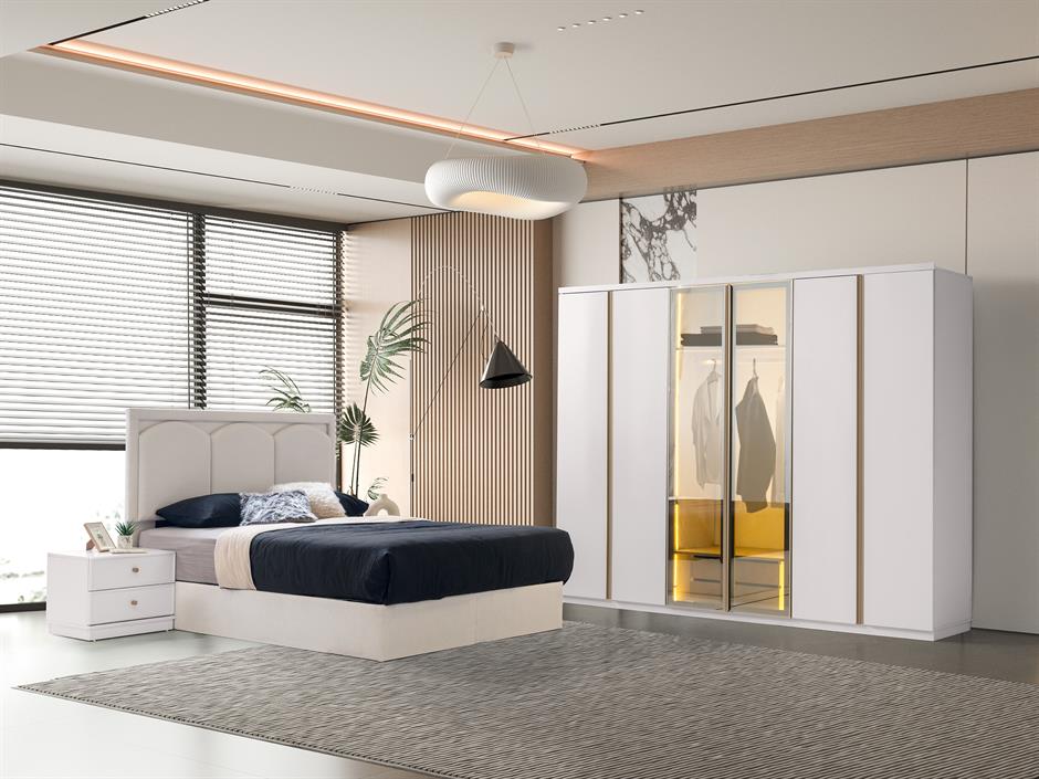 Neom %100 MDF 6 Kapaklı Modern Dolap