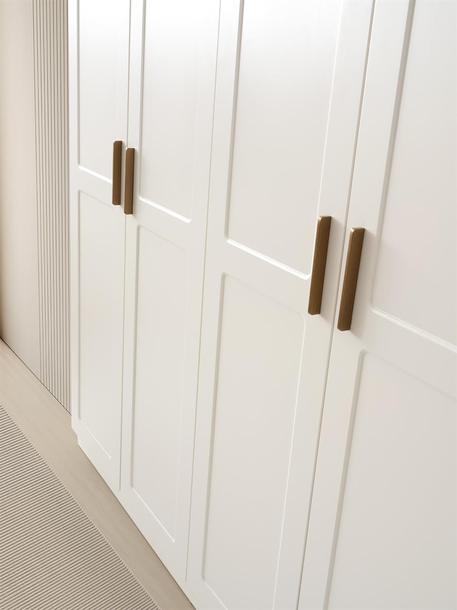 New Line %100 MDF 6 Kapaklı Modern Dolap