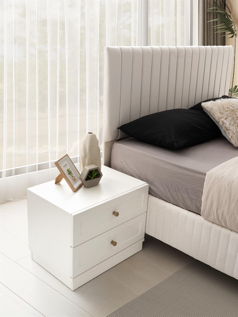 New Line %100 MDF 6 Kapaklı Modern Yatak Odası Takımı Başlıklı