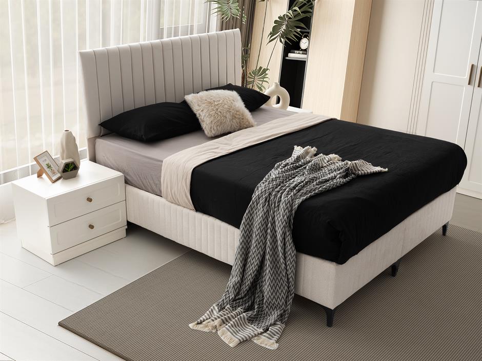New Line %100 MDF 6 Kapaklı Modern Yatak Odası Takımı Başlıklı