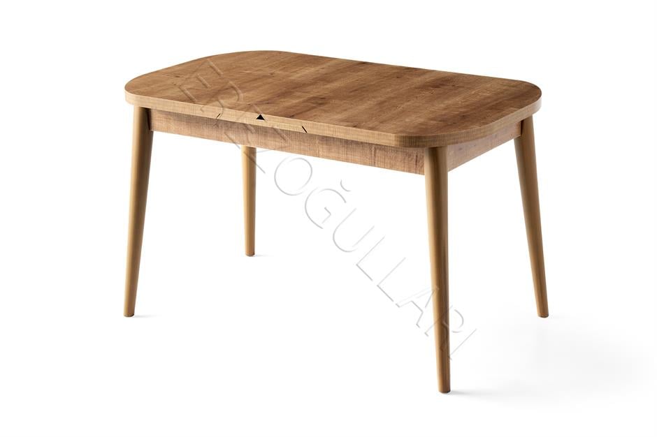 Nisa Açılır MDF Oval Mutfak Masası 70x110 