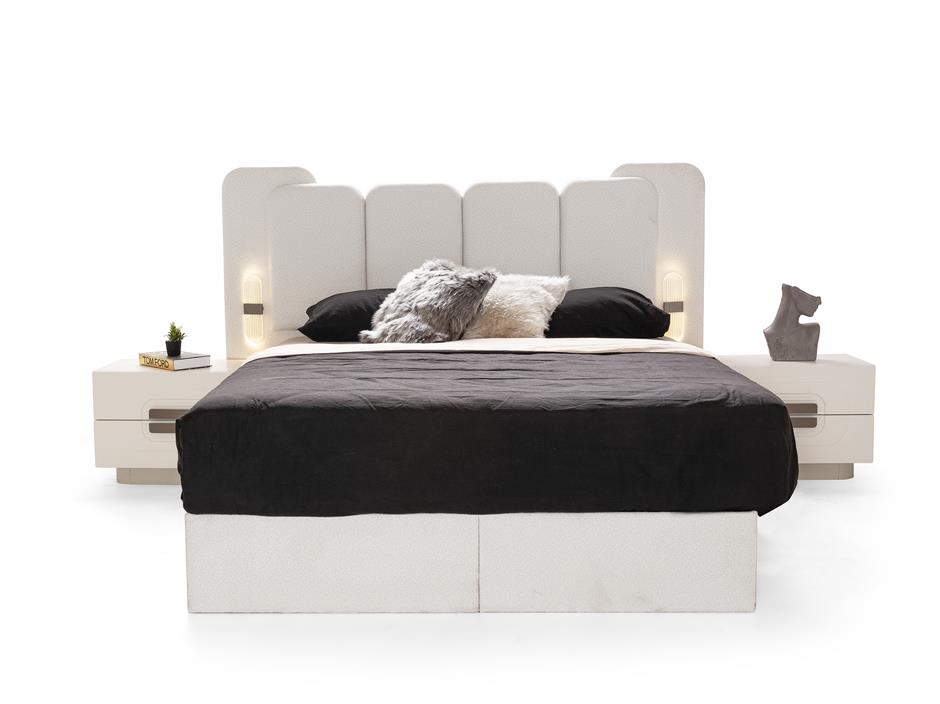 Nova %100 MDF 6 Kapaklı Modern Yatak Odası Takımı Başlıklı