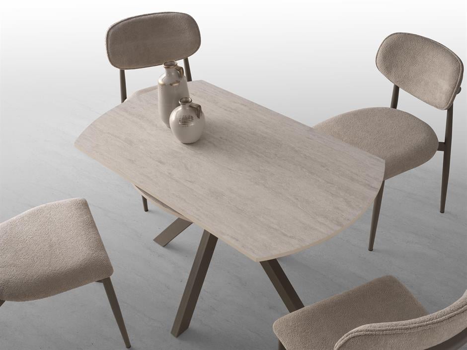 Nova Polo Yuvarlak Açılır Mutfak Masa Sandalye Takımı 70x120cm