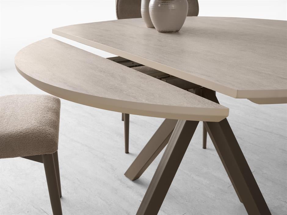 Nova T Yuvarlak Açılır Mutfak Masa Sandalye Takımı 70x120cm