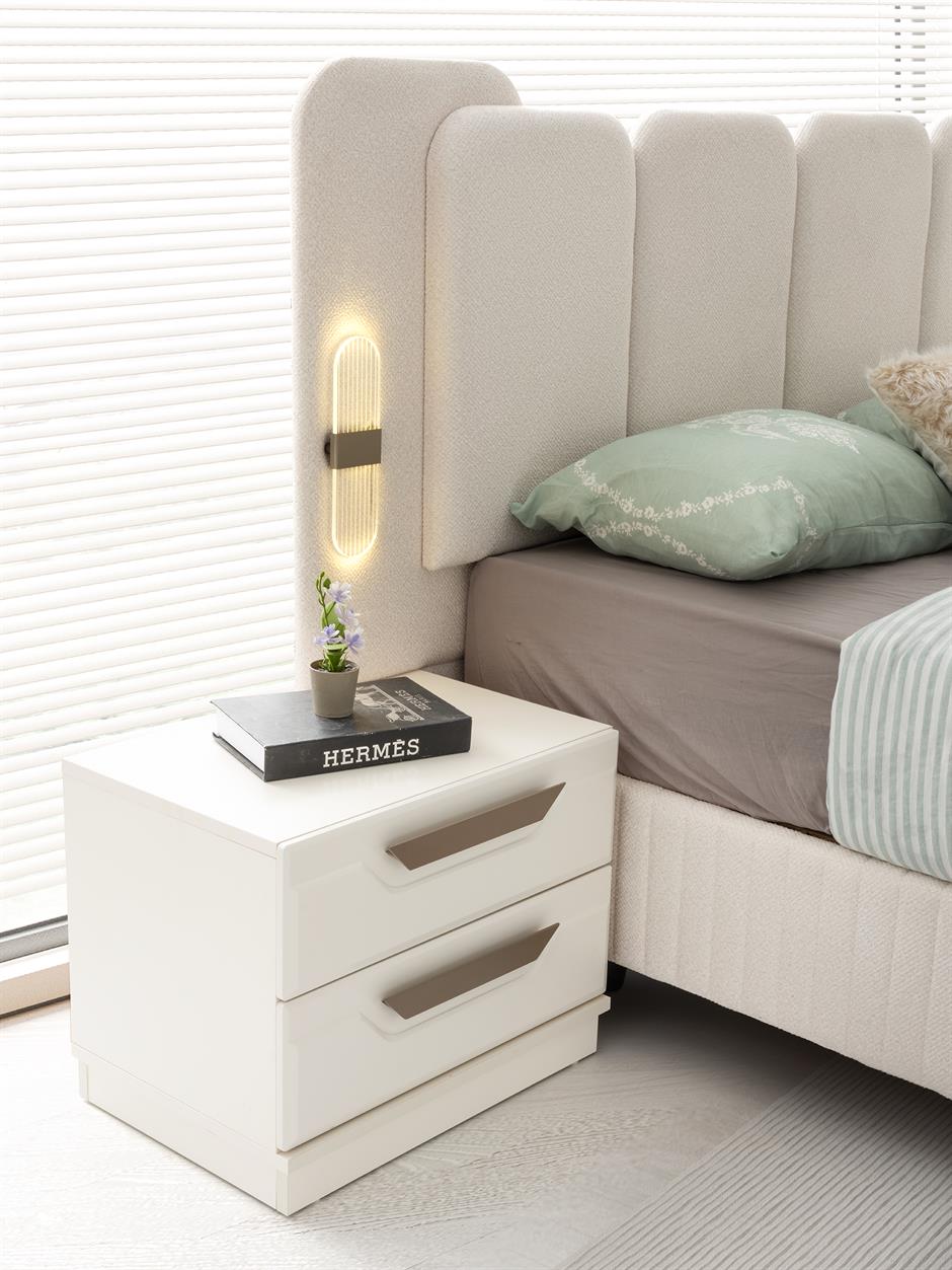 Oslo %100 MDF 6 Kapaklı Modern Yatak Odası Takımı Başlıklı