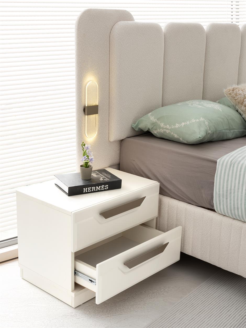 Oslo %100 MDF 6 Kapaklı Modern Yatak Odası Takımı Başlıklı