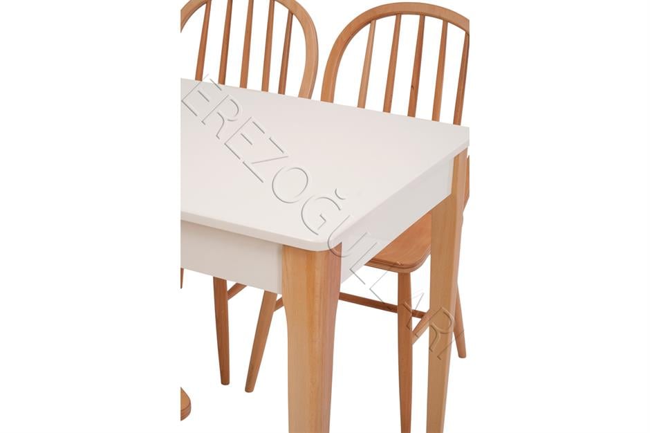 Paris Amerikan Lak Panel Açılır Mutfak Masa Takımı 70x110cm