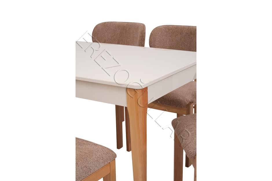 Paris Rodi Banklı Lak Panel Mutfak Masa Sandalye Takımı 80x130cm