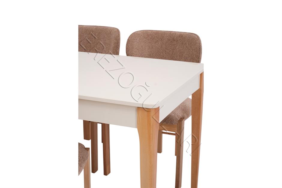 Paris Rodi Lak Panel Mutfak Masa Sandalye Takımı 80x130cm