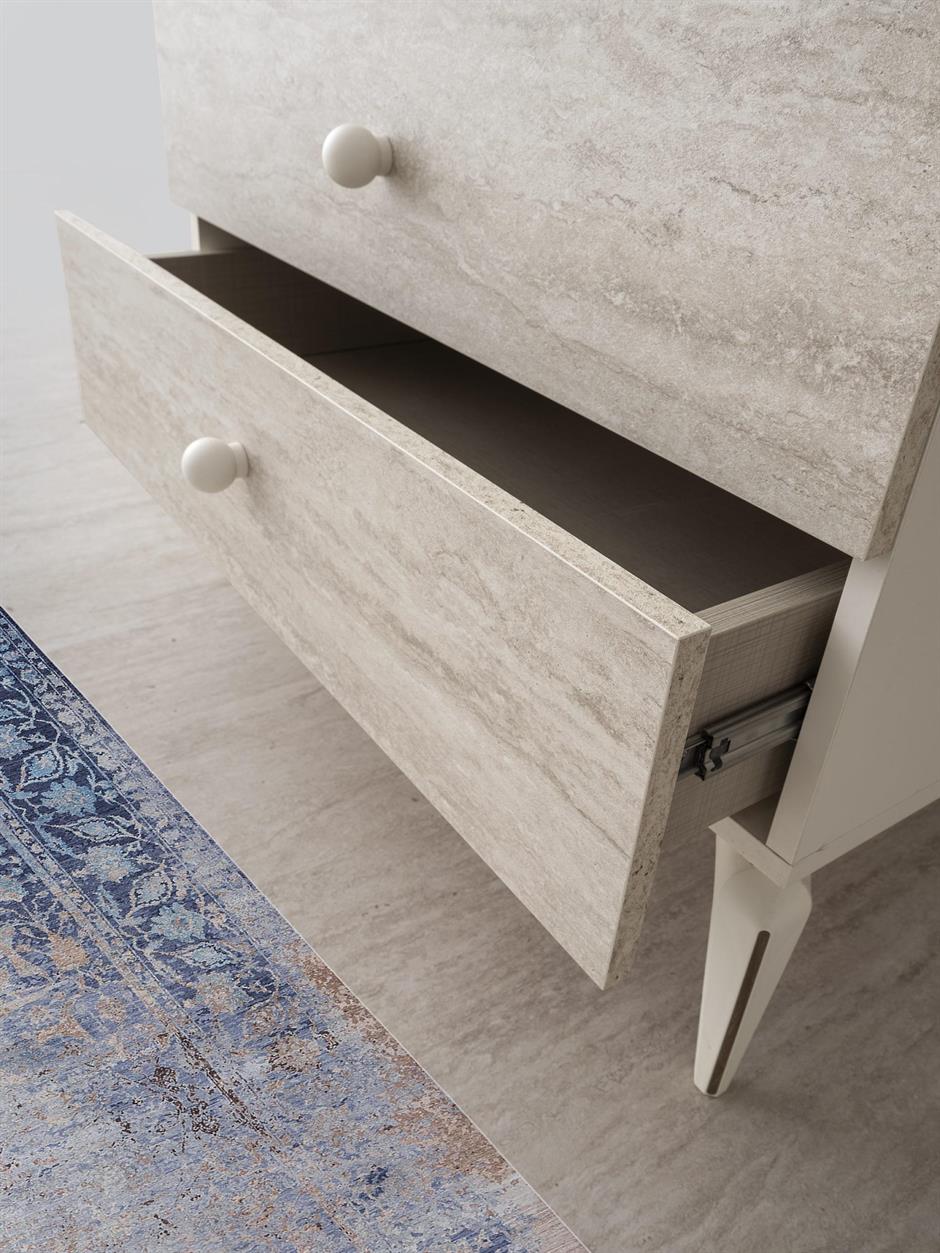 Petra 2 Kapaklı Aynalı Elbise Dolabı Gardrop 120x55x200 