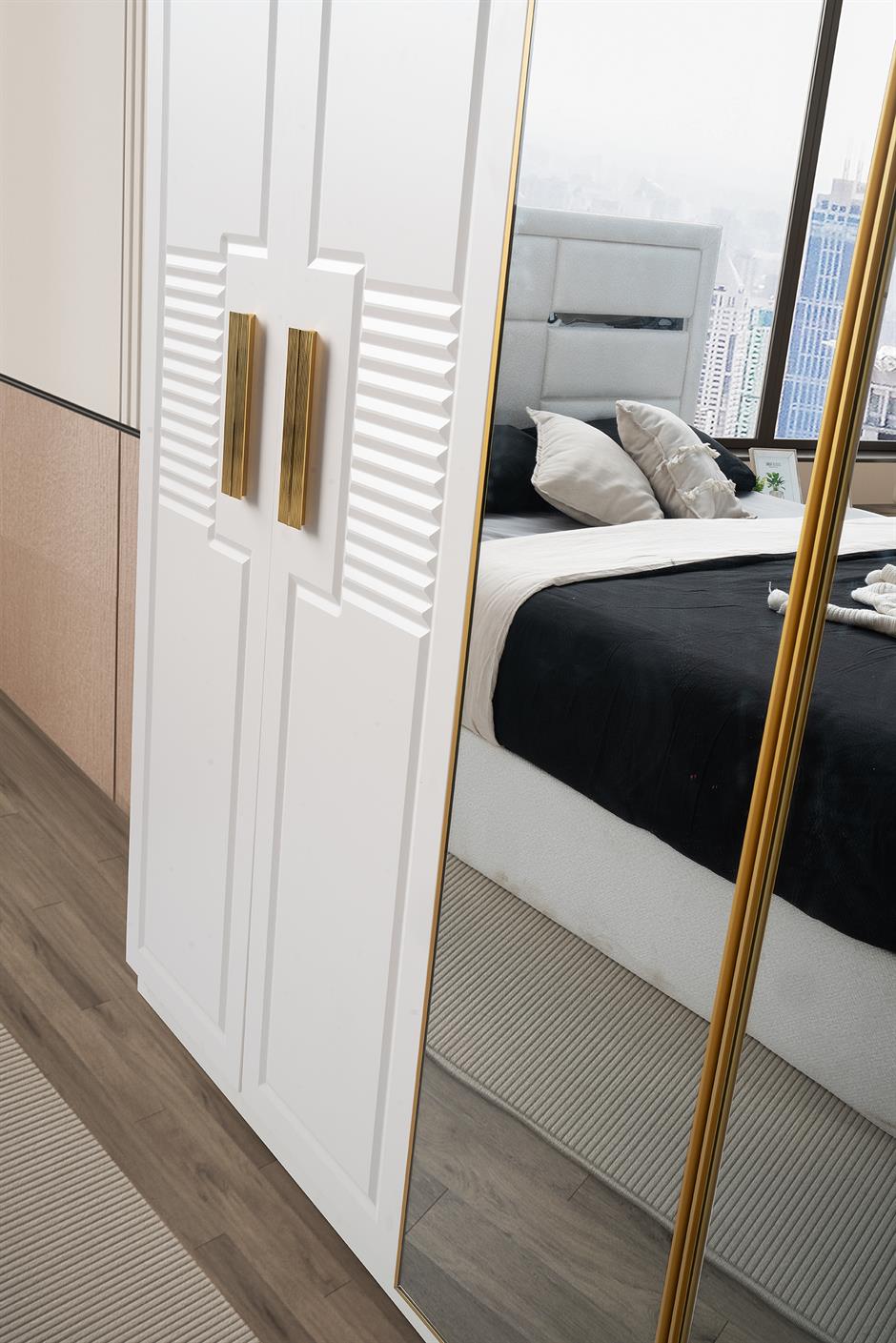 Petras %100 MDF 6 Kapaklı Modern Dolap