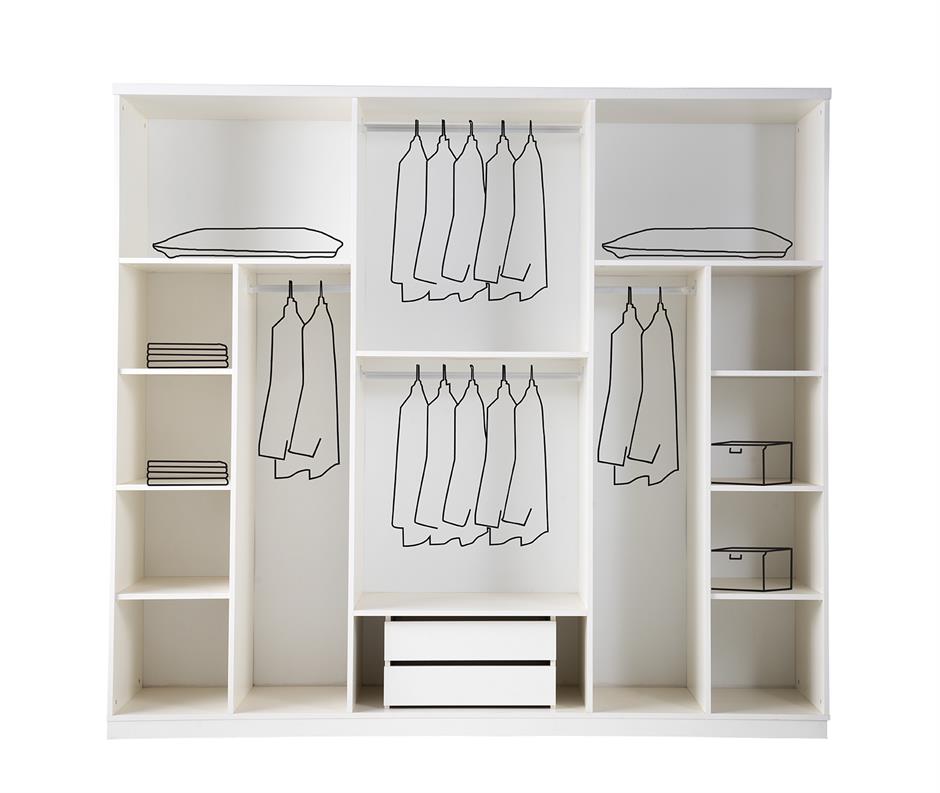 Petras %100 MDF 6 Kapaklı Modern Yatak Odası Takımı Başlıklı