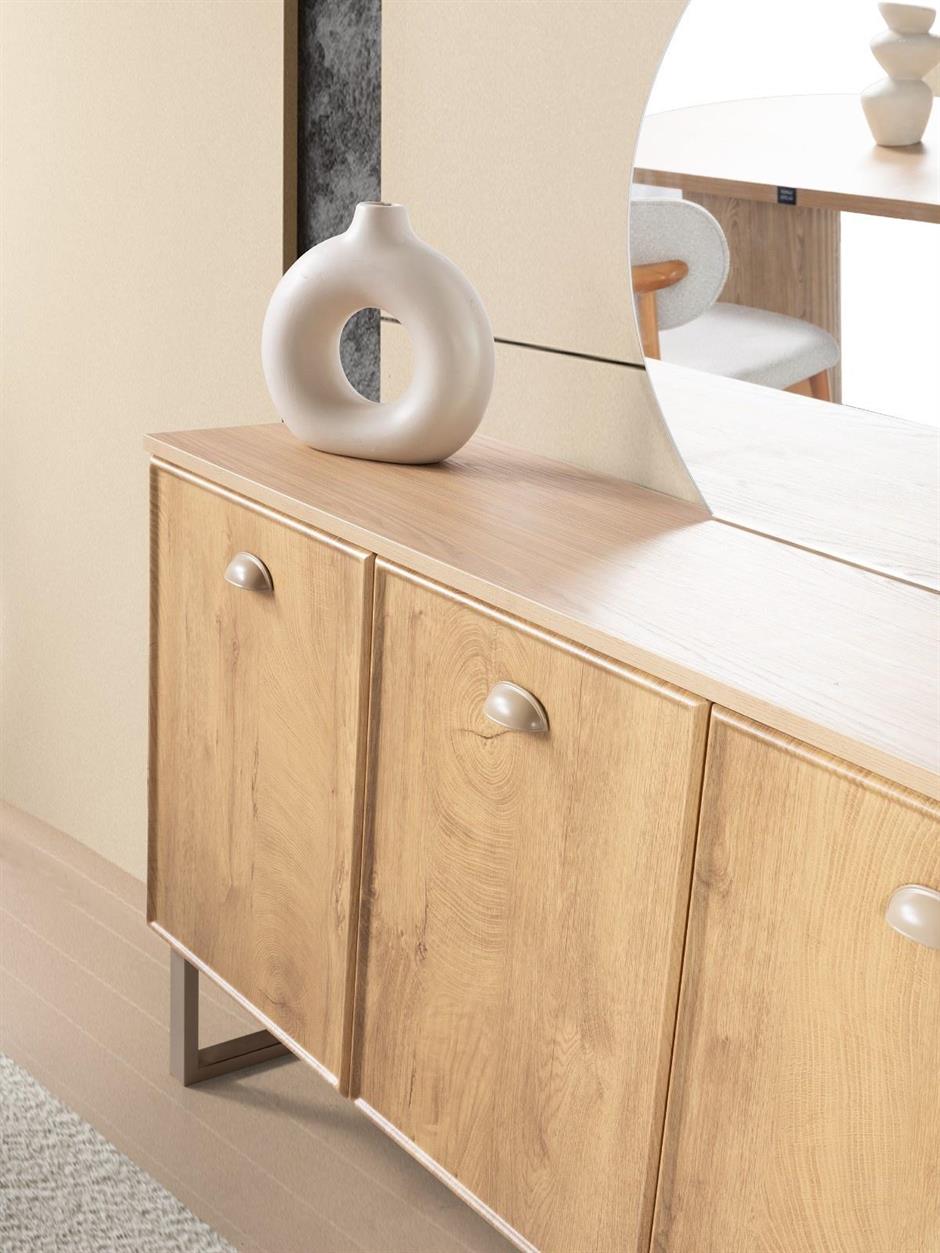 Rani %100 MDF Modern Bohem Yemek Odası Takımı