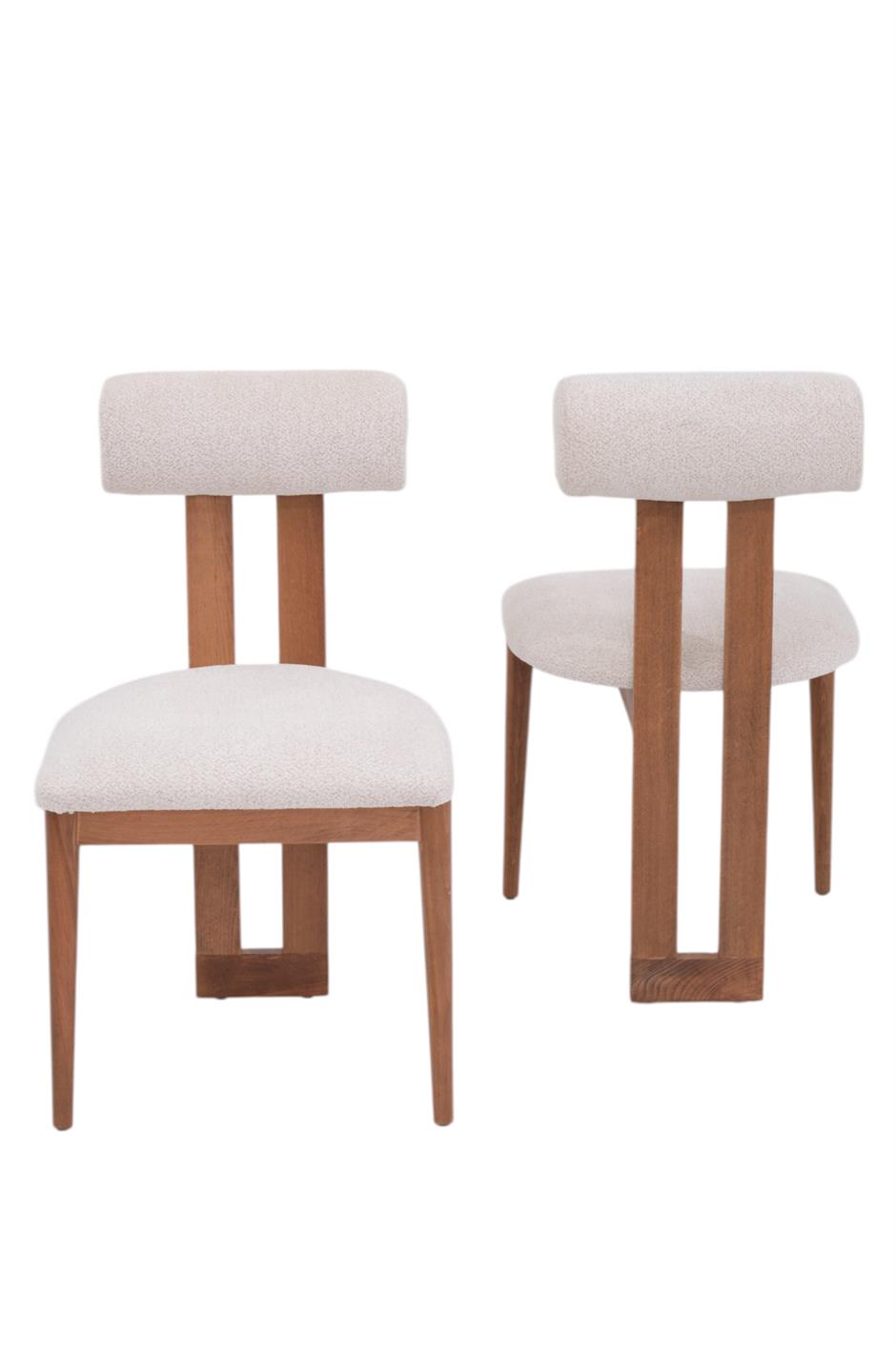 Rixos Ahşap Boyalı Yemek Sandalyesi 2 Li Set