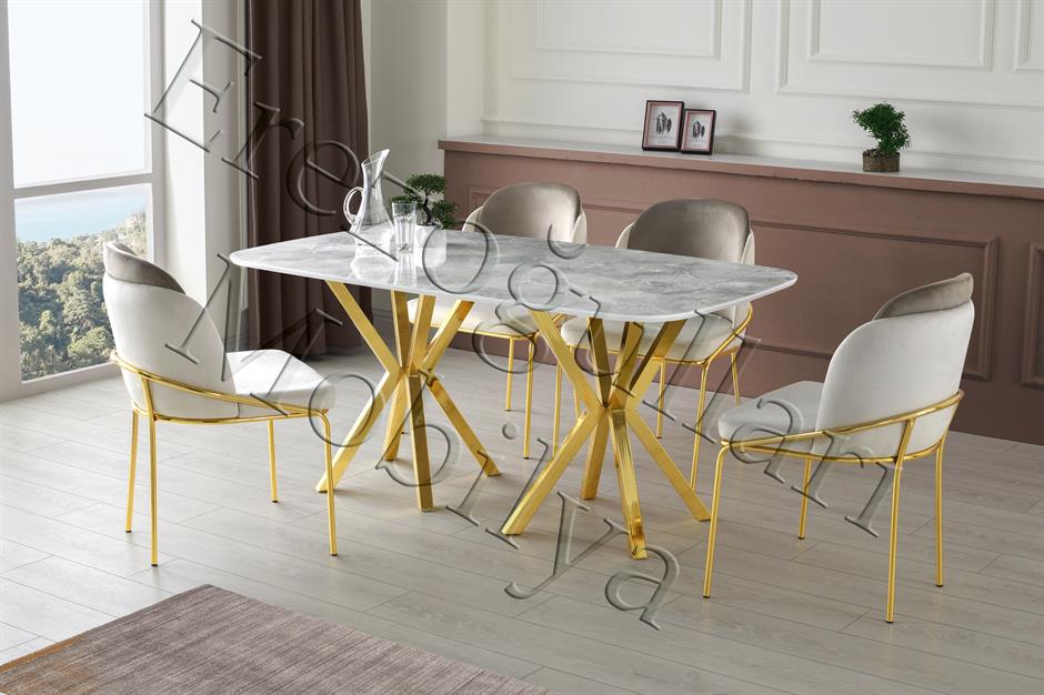 Royal High Gloss Yemek Masası 90*160 cm