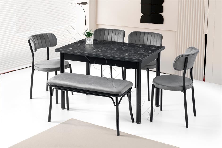 Smart Banklı Mutfak Masa Sandalye Takımı 70x110