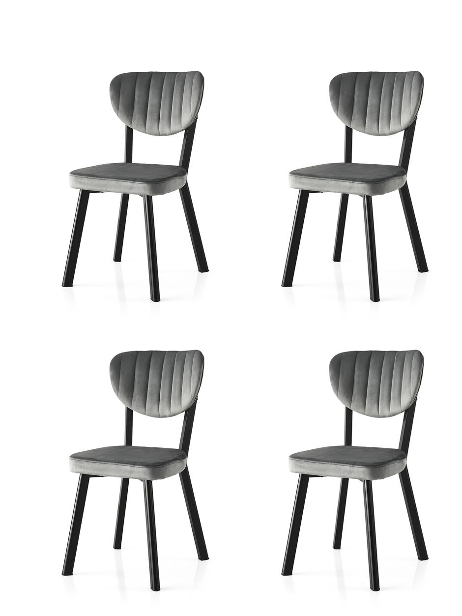 Star Demir Mutfak Sandalyesi 4 Lü Set 