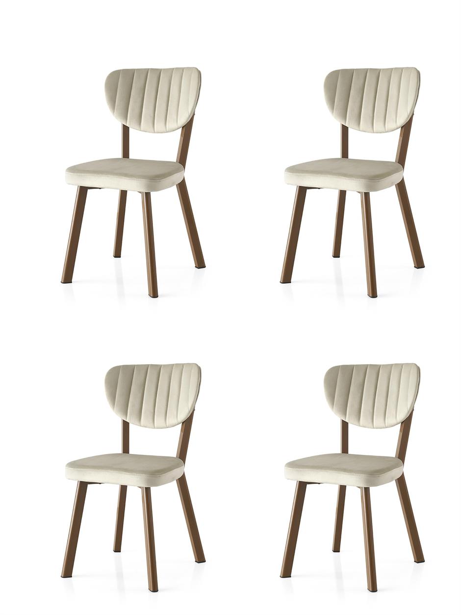 Star Demir Mutfak Sandalyesi 4 Lü Set 