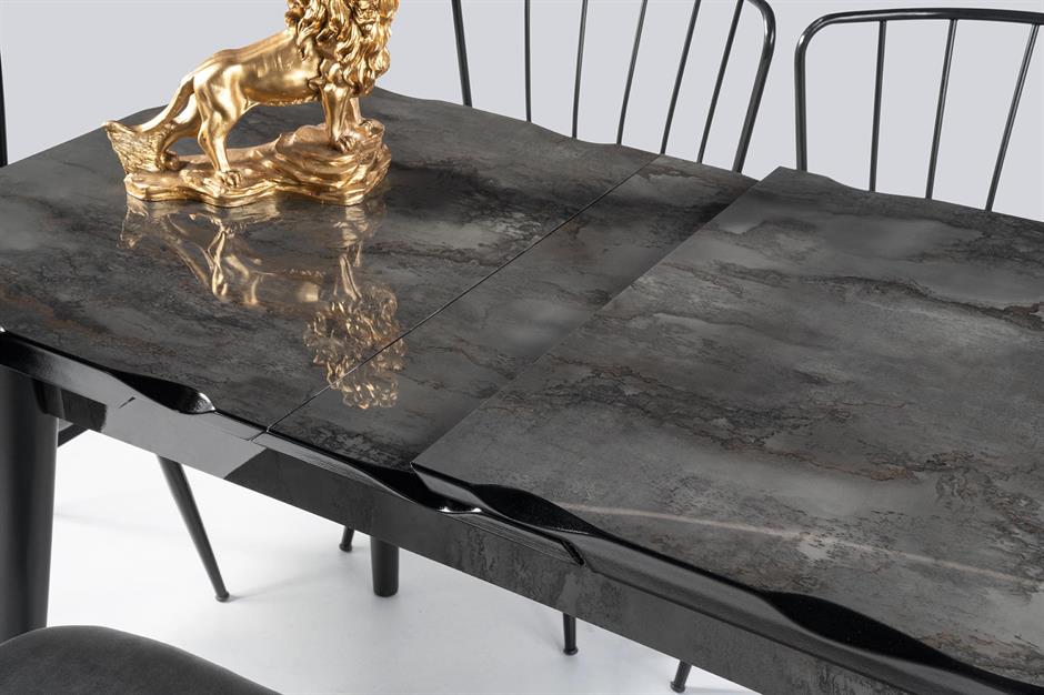 Tekno Elma MDF Açılır Mutfak Masa Sandalye Takımı 60x100 