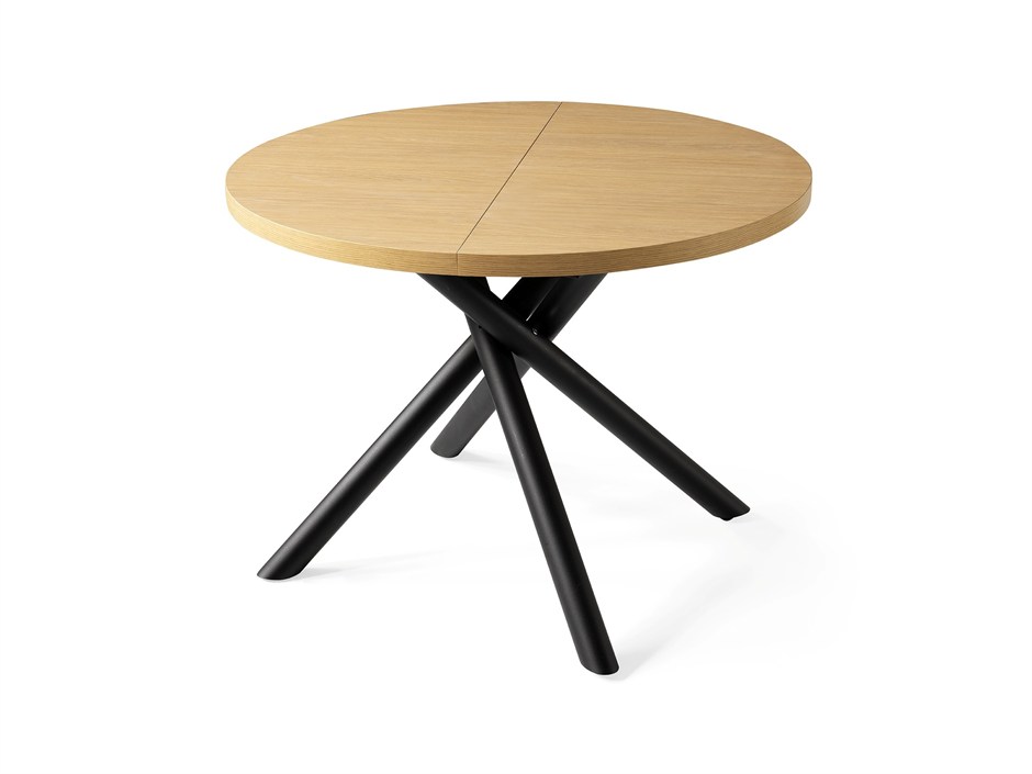 Truva Yuvarlark Açılır Mdf Mutak Masası 104cm 