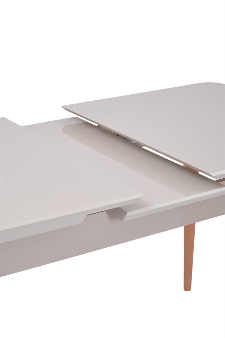 Tuna Kum Beji Lak Panel Mdf Mutfak Masa Takımı 80x130