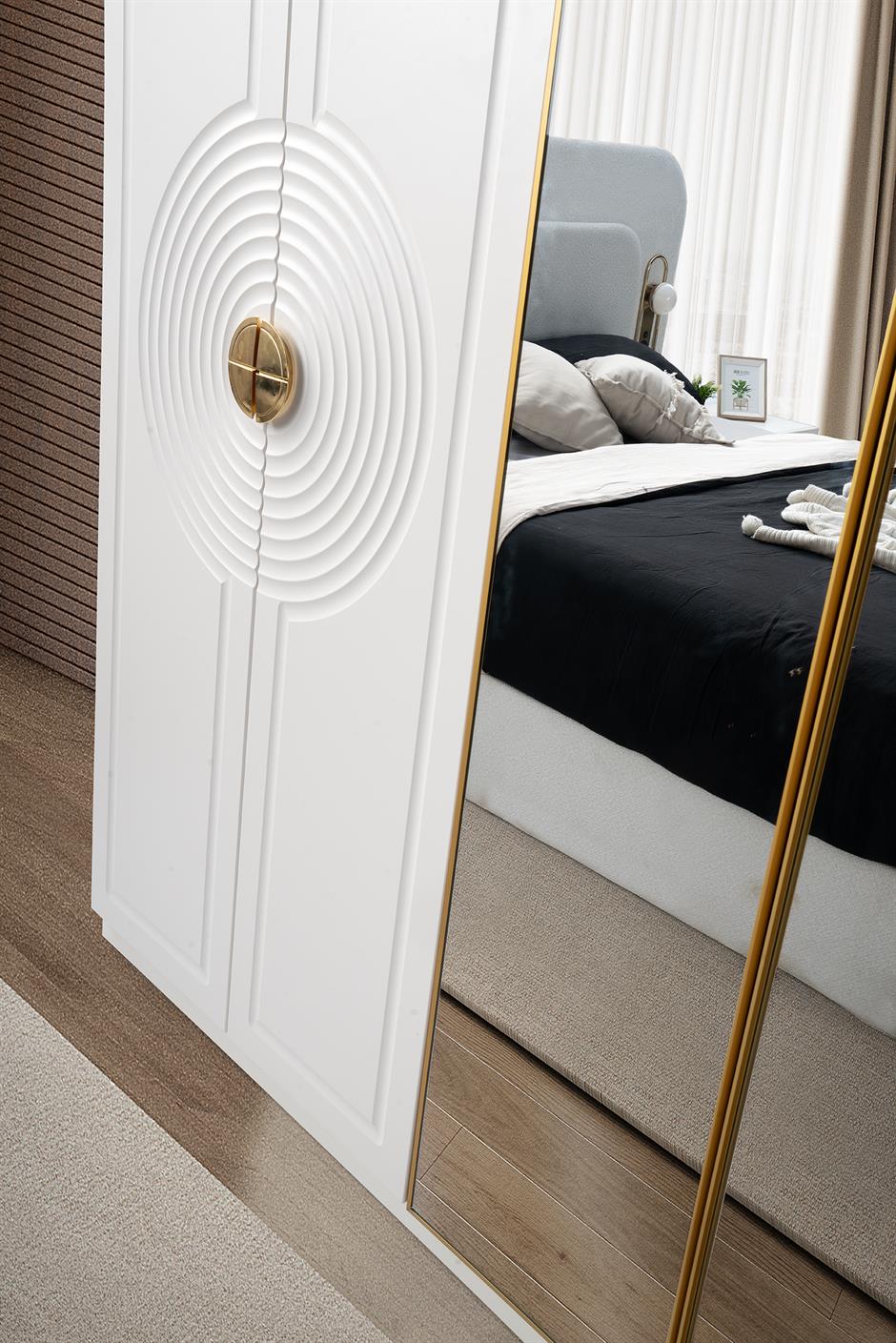 Vega %100 MDF 6 Kapaklı Modern Dolap