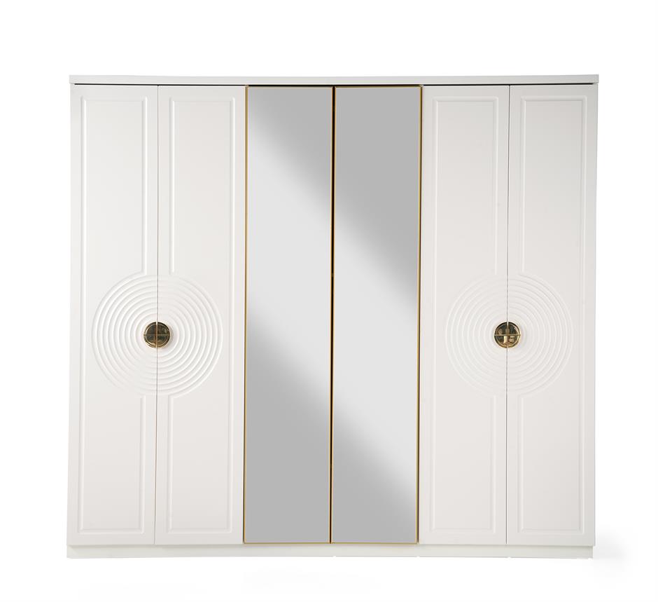 Vega %100 MDF 6 Kapaklı Modern Yatak Odası Takımı Başlıklı