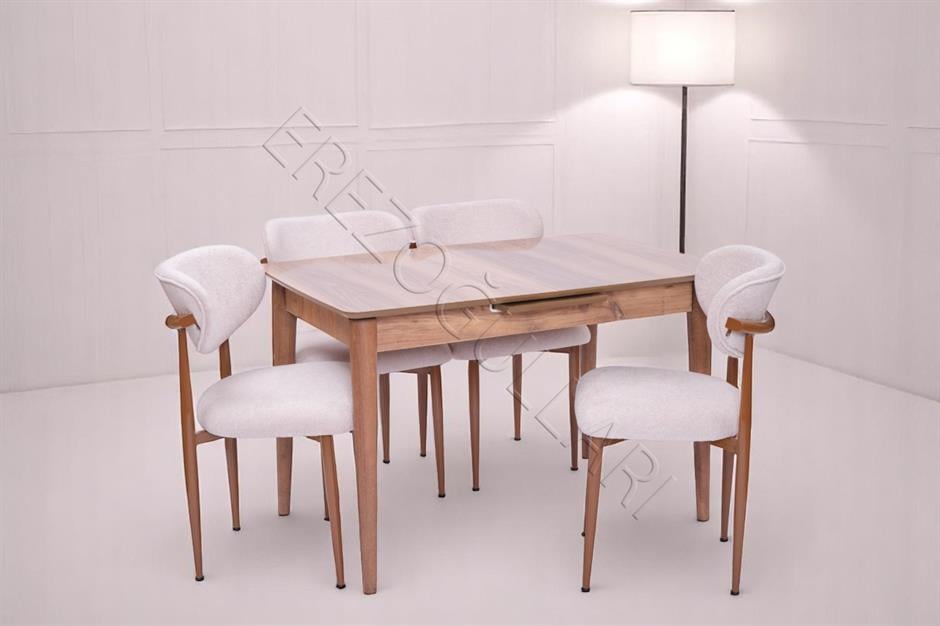 Venüs Polo Otomatik Açılır Masa Sandalye Takımı 80x120