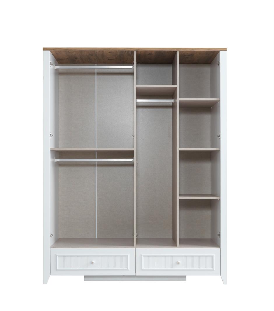 Yalı Modern 4 Kapaklı Aynalı Elbise Dolabı 165*60*211