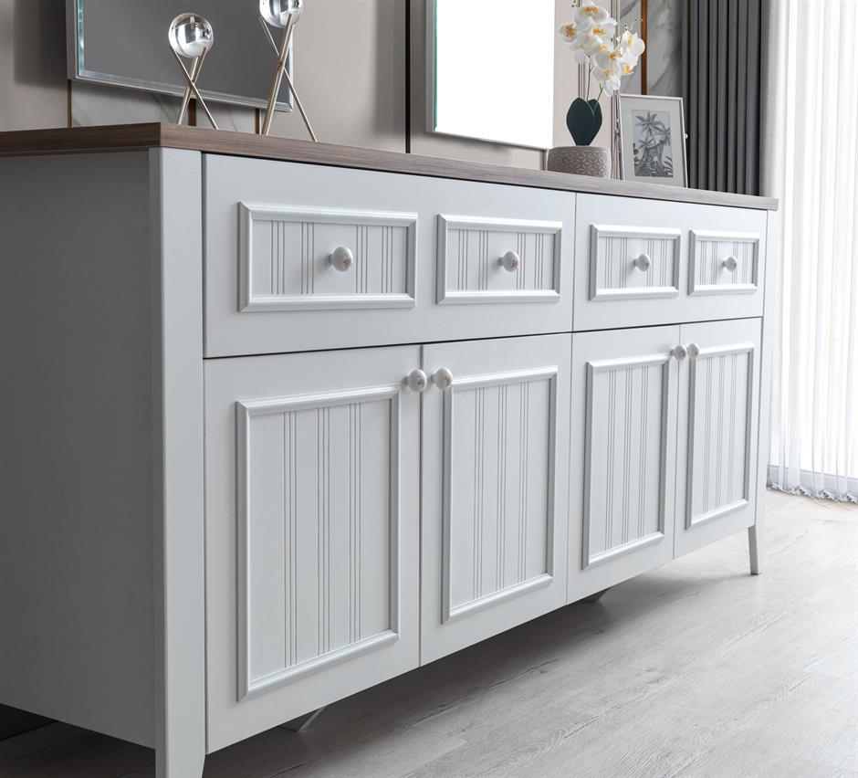Yalı Modern Dolaplı Çekmeceli Konsol 180*45*84 